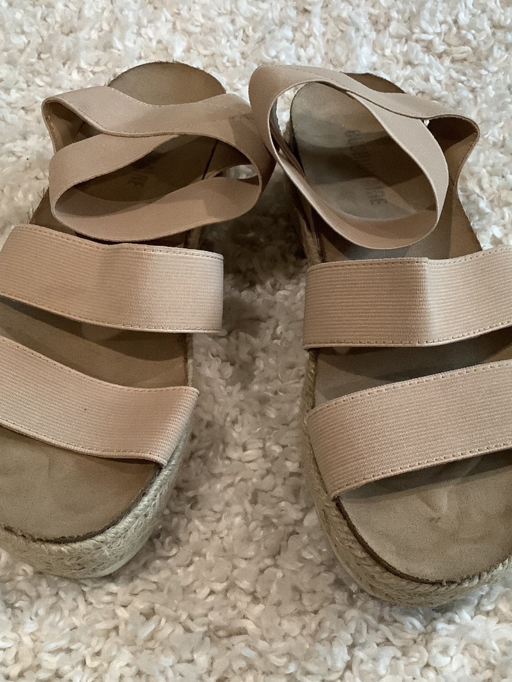 Cushionaire Strappy Platform Sandals